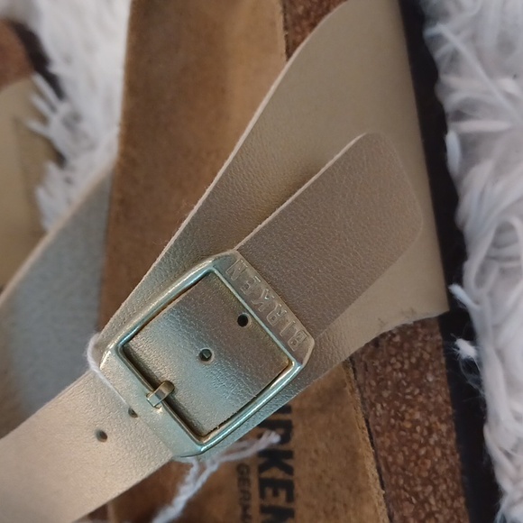 BRAND NEW Birkenstock Gizeh Soft Cork Footbed Thong Gold EU Size 40 - Picture 10 of 16
